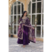 Picture of Graceful Georgette Purple Readymade Gown