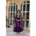 Picture of Graceful Georgette Purple Readymade Gown