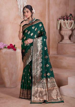 Picture of Alluring Silk Dark Slate Grey Saree