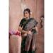 Picture of Alluring Silk Dark Slate Grey Saree