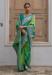 Picture of Well Formed Silk Forest Green Saree