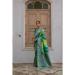 Picture of Well Formed Silk Forest Green Saree