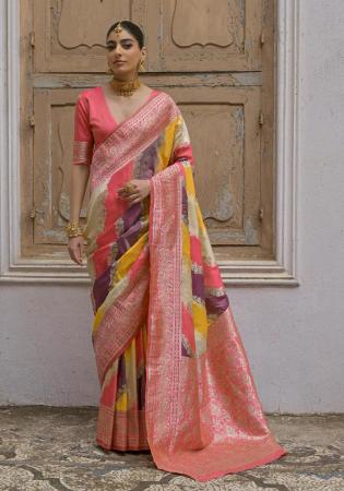 Picture of Well Formed Silk Peru Saree