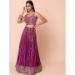 Picture of Well Formed Georgette Brown Lehenga Choli
