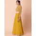 Picture of Delightful Georgette Golden Rod Lehenga Choli