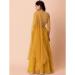 Picture of Delightful Georgette Golden Rod Lehenga Choli