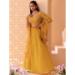 Picture of Delightful Georgette Golden Rod Lehenga Choli