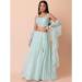 Picture of Amazing Georgette Light Steel Blue Lehenga Choli
