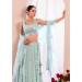Picture of Amazing Georgette Light Steel Blue Lehenga Choli