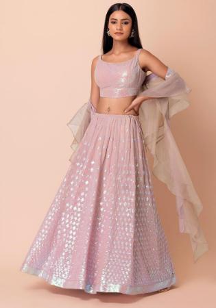 Picture of Wonderful Georgette Thistle Lehenga Choli