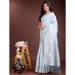 Picture of Beauteous Cotton & Linen Sky Blue Saree