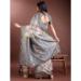 Picture of Shapely Cotton & Linen Thistle Saree