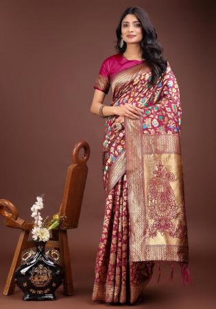 Picture of Enticing Silk Brown Saree