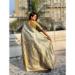 Picture of Magnificent Silk Dark Olive Green Saree