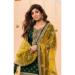 Picture of Silk Dark Slate Grey Straight Cut Salwar Kameez