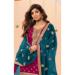 Picture of Shapely Silk Dark Red Straight Cut Salwar Kameez