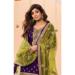 Picture of Enticing Silk Purple Straight Cut Salwar Kameez