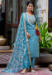 Picture of Statuesque Silk Cadet Blue Readymade Salwar Kameez