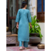 Picture of Statuesque Silk Cadet Blue Readymade Salwar Kameez