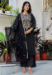 Picture of Ravishing Silk Black Readymade Salwar Kameez