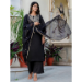 Picture of Ravishing Silk Black Readymade Salwar Kameez
