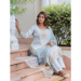 Picture of Admirable Silk Dark Grey Readymade Salwar Kameez