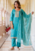 Picture of Gorgeous Silk Light Sea Green Readymade Salwar Kameez