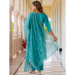 Picture of Gorgeous Silk Light Sea Green Readymade Salwar Kameez