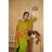 Picture of Superb Silk Golden Rod Saree
