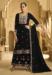 Picture of Admirable Chiffon Black Straight Cut Salwar Kameez