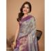 Picture of Magnificent Silk Dark Grey Saree