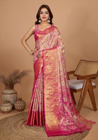 Picture of Sublime Silk Pink Saree