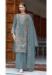 Picture of Organza Slate Grey Straight Cut Salwar Kameez