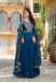 Picture of Splendid Silk Teal Party Wear Gown