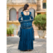 Picture of Splendid Silk Teal Party Wear Gown