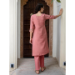 Picture of Enticing Silk Rosy Brown Readymade Salwar Kameez