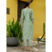 Picture of Marvelous Silk Dark Sea Green Readymade Salwar Kameez