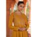 Picture of Marvelous Silk Dark Golden Rod Readymade Salwar Kameez