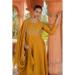 Picture of Marvelous Silk Dark Golden Rod Readymade Salwar Kameez
