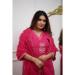 Picture of Exquisite Silk Fire Brick Readymade Salwar Kameez