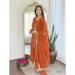 Picture of Pleasing Silk Tomato Readymade Salwar Kameez