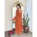 Picture of Pleasing Silk Tomato Readymade Salwar Kameez