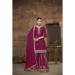 Picture of Fine Chiffon Pink Straight Cut Salwar Kameez