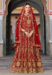 Picture of Fine Net Maroon Anarkali Salwar Kameez