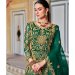 Picture of Fascinating Net Teal Anarkali Salwar Kameez