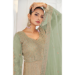 Picture of Excellent Net Dark Sea Green Party Wear Gown