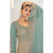 Picture of Taking Net Powder Blue Party Wear Gown