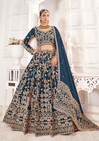 Picture of Ideal Chiffon Dark Slate Grey Lehenga Choli