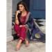 Picture of Resplendent Silk Dark Red Readymade Salwar Kameez