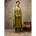 Picture of Gorgeous Silk Olive Readymade Salwar Kameez